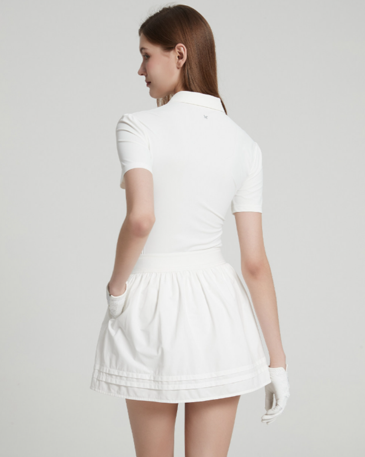 Ribbon Collar Tops & Skirt Setup【M0008】