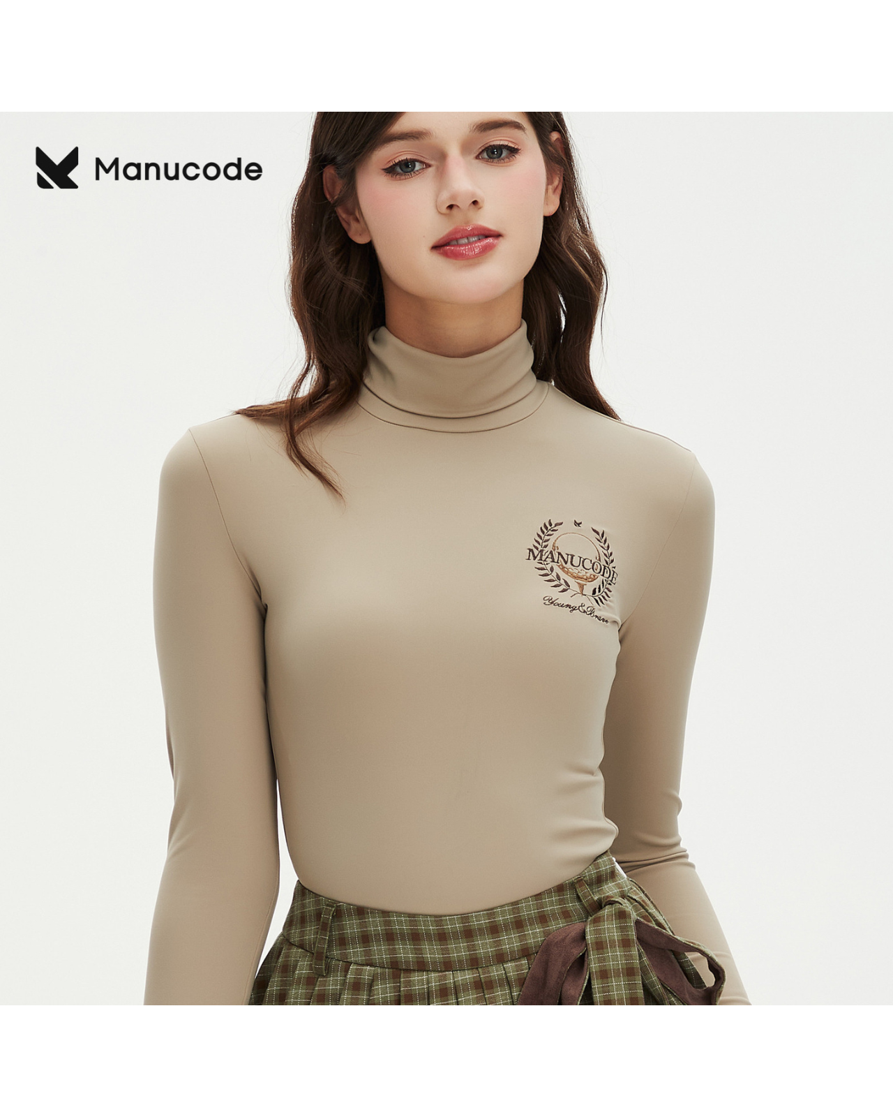 High Neck Pleats Tops & Skirt Setup【M0015】