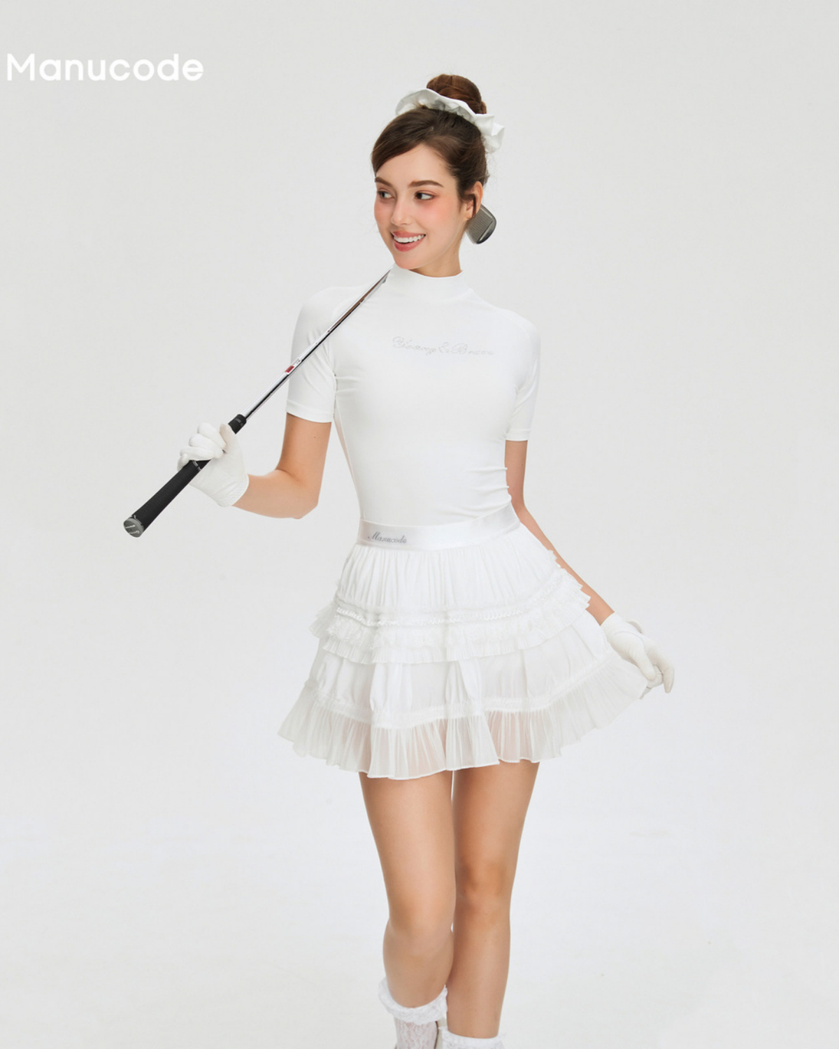 Rhinestone Ciffon Tiered Tops & Skirt Setup【M0031】