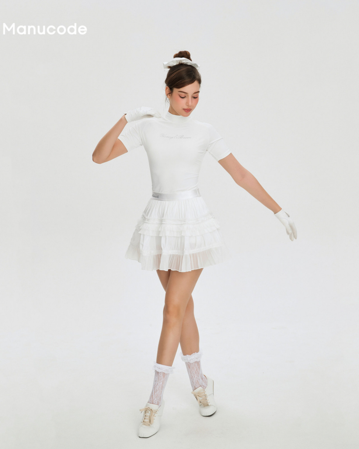 Rhinestone Ciffon Tiered Tops & Skirt Setup【M0031】