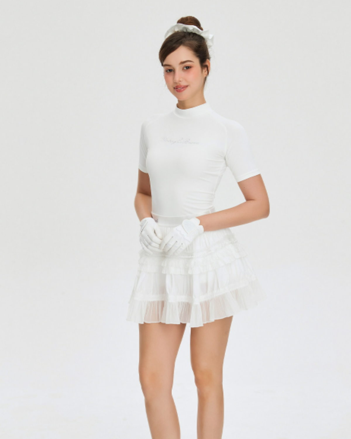 Rhinestone Ciffon Tiered Tops & Skirt Setup【M0031】